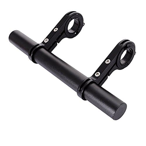 Carbon Fiber Extender,Bracket Handlebar,Flashlight Mount Handlebar,Aluminum Alloy By Chuanyue (Double Black)