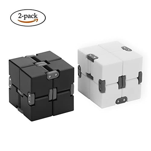 2PCS Infinity Cube,Flip Cube Relieves Anxiety and Stress For Children Teens Adults