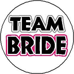 TEAM BRIDE 1.25" Pinback Button Badge / Pin ~ Wedding Party Marriage