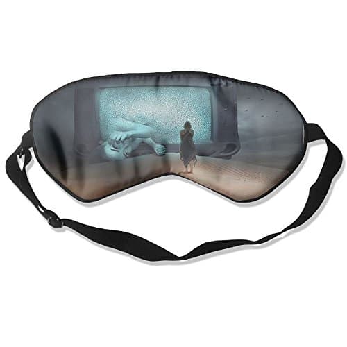 TV Set Pure Silk Sleep Mask Reusable Cold Improves Sleep Edema Eye Tiredness