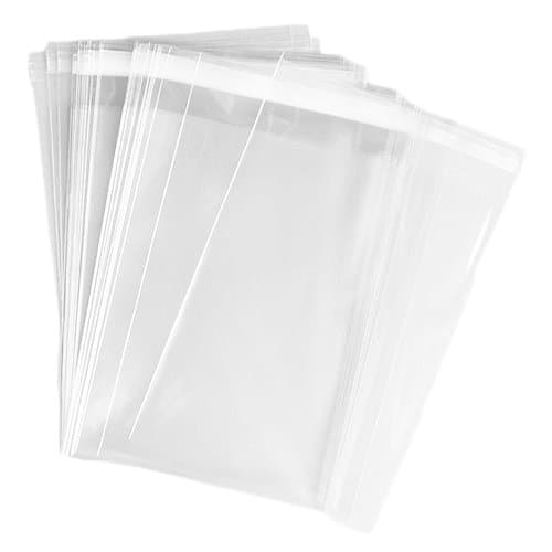 500 Pack 3" x 5" Clear Resealable Self Adhesive Cello Poly Plastic Bags 1.5 Mil