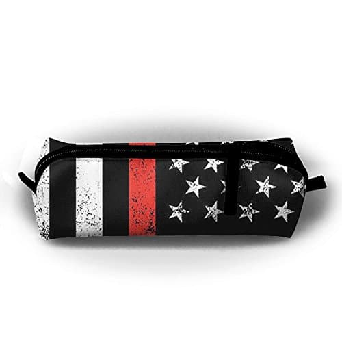Firefighter Firefighting Flag Cosmetic Pouch Pencil Pouch Accessory Case High Elasticity For Women