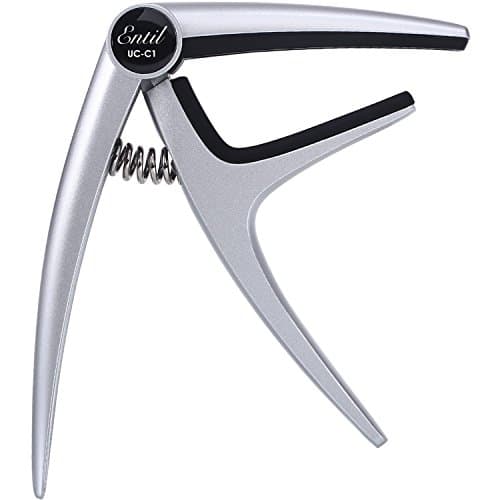 Entil Guitar Single-Handed Capo Quick Change, Silver Color