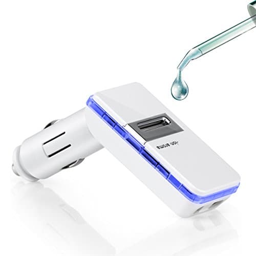 Aromatherapy Essential Oil Diffuser Car Air Freshener, Ionic Air Cleaner Remove Smoke, Odor, Cigarette Smell, Dust, Ideal for Automobile / RV Accessories &amp; Car Gift | CE, FCC and RoHS Certified