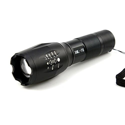 Zmsdt Self-defence LED Flashlight Lantern Zoom Penlight Cree Led Flashlights With 18650 Battery Torch New Outdoor (Size : Package 2)