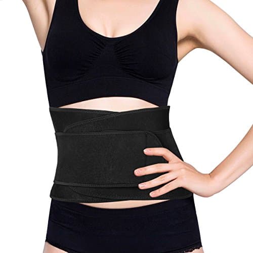 JRG Back Support Belt, Adjustable & Breathable Lower Back Brace, Lumbar Belt for Pain Relief,Double Adjustment Perfect Fit Injury Prevention (Black)