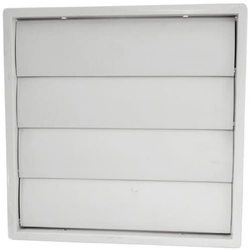 3 X 6"" 150MM Extractor Fan Gravity Flappy Grille Grill External Wall Air Vent Ventilation White Plastic