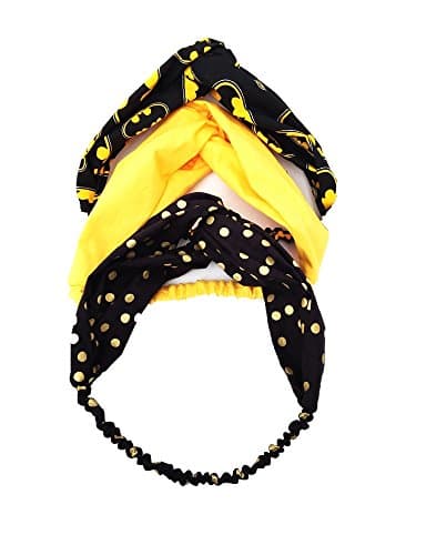 Batman Design Headband 3 pcs. Pack 3 Colors Cotton