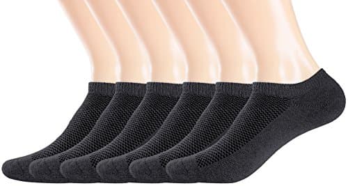 Men`s Hidden No Show Athletic Socks Low Cut Workout Running Golf Cushion Tab Sock 6Pack