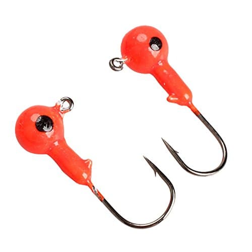 Fishing Hook Red Lead Round Jig Head Practical Tool Portable Design Approx.12 X 10 3.5cm(Lwt) Easy To Keep Clean And Durable For Long Time Use