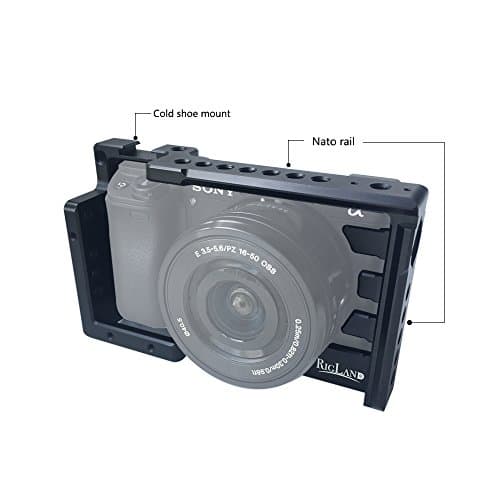 RigLand Camera Cage for Sony A6000 A6300 ILCE-6000 ILCE-6300 NEX7 - 677