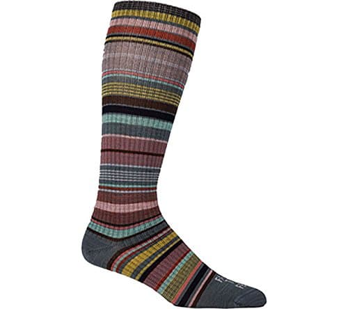 Farm 2 Feet Ithaca Knee High - Ultralight Multi-Stripe comes with a Helicase sock ring