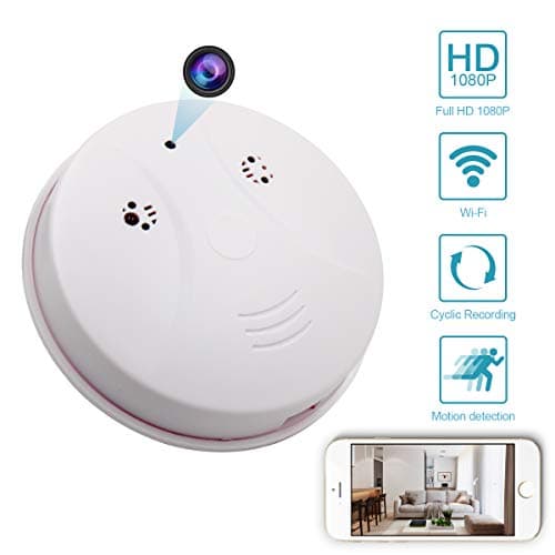 MINGYY Hidden Wifi Camera HD 1080P Webcam Round Remote View Camera DVR Cameras Video Baby Monitor Nanny Cam Motion Detector Camera Home Surveillance Camera Wireless