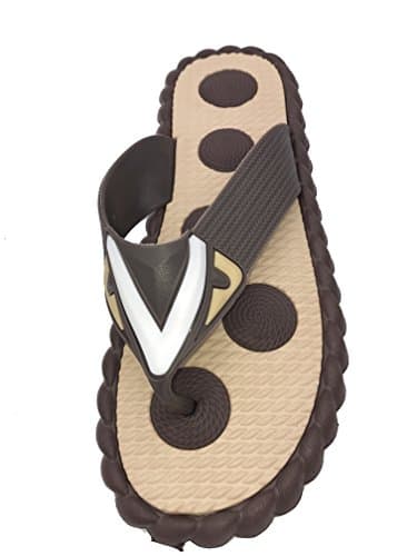 Top Quality Soft Comfortable Spa Massage Foam Flip Flop (10-11 B(M) US, brown)
