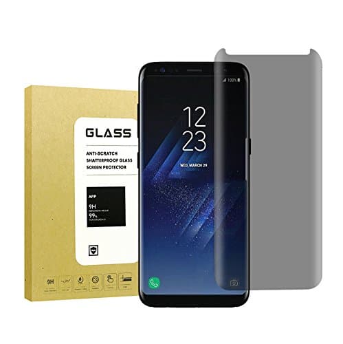 For Galaxy S8Plus Privacy Anti-Spy Tempered Glass Screen Protector, Echool 9H Anti shatter Anti Scratch Fingerprint, Bubble Free Premium Screen Protector Shield For Samsung Galaxy S8 Plus Black