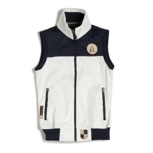 KingslandEQUESTRIAN Unisex Berkley Softshell Vest -Navy/Cream- Medium