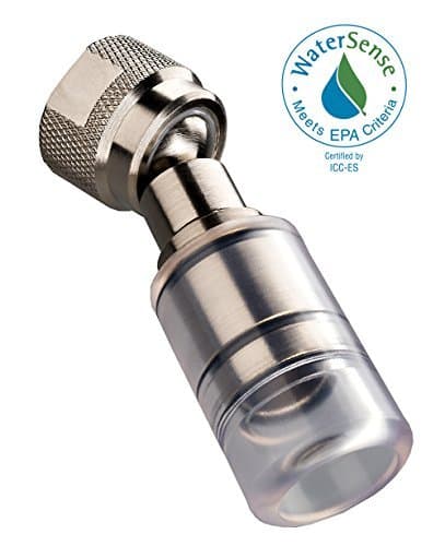 High Sierra WaterSense Certified 1.5 GPM High Efficiency Low Flow Showerhead. Brushed Nickel. by High Sierra Showerheads