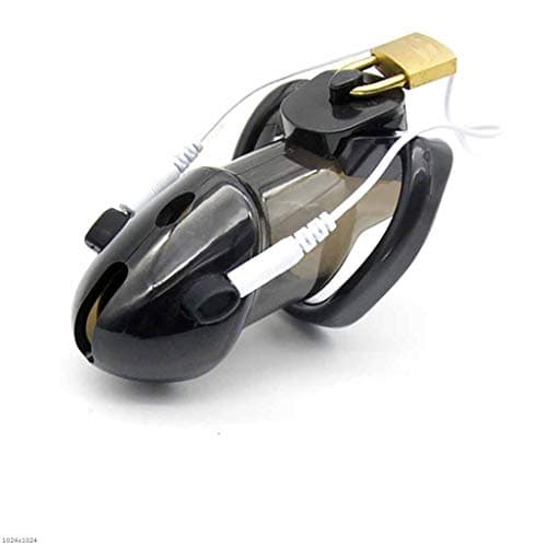 TX ZHAORUI PU Plastic Binding Lock Cleaning Cage Bird Cage Soft Electric Shock Cleaning Belt Male Cleaning Device With Sexy Adult Products,Black [Energy Class A]