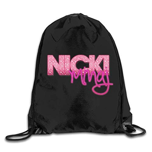 nbvncvbnbv Drawstring Bulk Bags Cinch Sacks Backpack Pull String Bags Nicki Minaj Travel Camping Backpack