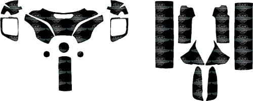 2014-2015 Harley Davidson Tri-Glide 3M Scotchgard PRO SERIES Clear Bra Paint Protection Film Complete Kit