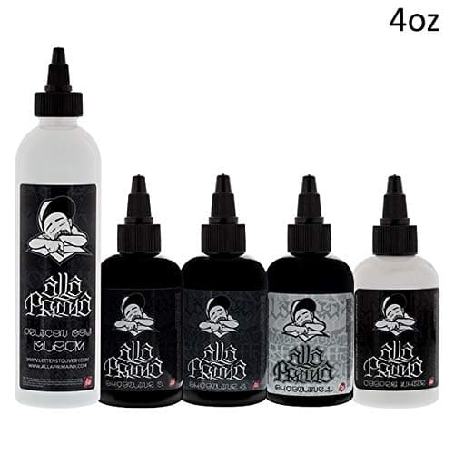 Big Sleeps Five Bottle Set — Alla Prima Tattoo Ink — 2oz