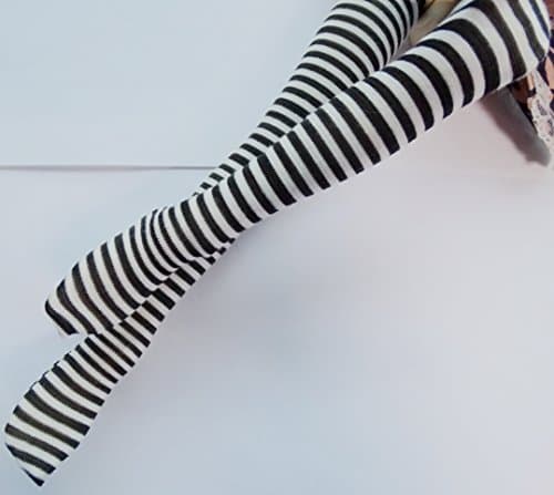 Black & White Striped Long Tight Stocking for 1/3 1/4 1/6 BJD and For Blythe Doll