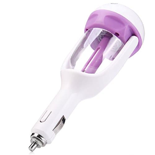 Car Humidifier &amp; Aroma Diffuser, Seetru 2 in 1 Mini Portable 180 Degree Rotation Mist Ultrasonic Essential Oils Aromatherapy Diffuser and Water Purifier with 2 Hours Auto Off Function for Cars Travel