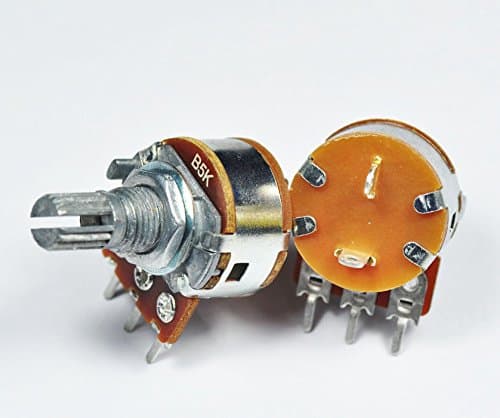 5 pcs 5KB / B5K Linear Pot Potentiometer 15mm ON OFF Switch / SW