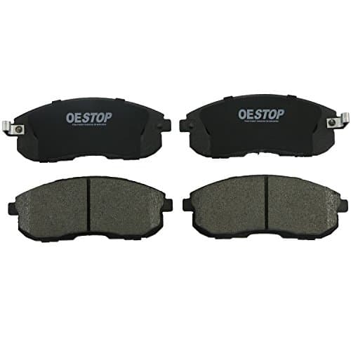 OE STOP OS430 Ceramic Premium Brake Pad Set With Installation Hardware, Front, 1 Pack