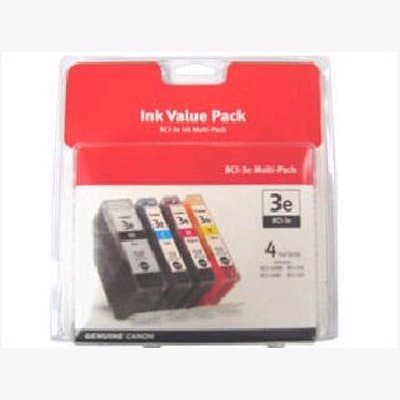 Canon Usa Bci-3e Black & Color Multipack Printer Technology Ink-jet