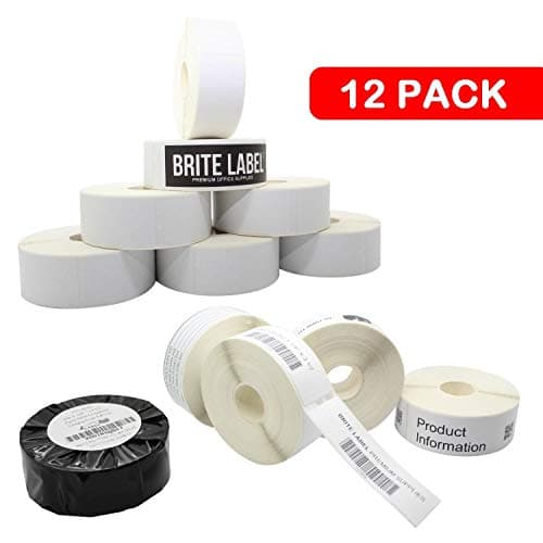 [12 Rolls, 375 /Roll, 4500 Labels] Dymo 30252 Compatible Address Label (1-1/8 x 3-1/2") Premium Adhesive for Shipping, Mailing, File, Folder & Barcode Labels LabelWriter Lw 450 Turbo 4XL