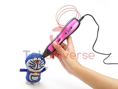 DreamCreator 3D Printing Pen - The Ultimate Creative 3D Doodling & Drawing Pen For Kids & Adults - Bring Your Ideas To Life Instantly With 3D Modeling - 4 Color Filament Included Free (Purple)