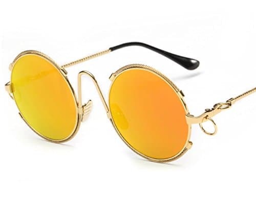 Heartisan Round Flash Mirror Personalized Rings Full Frame Sunglasses C3