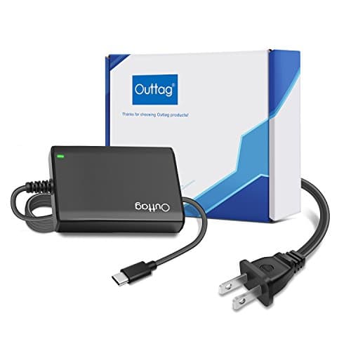 Outtag 45W PD USB-C AC Adapter 5V 9V 12V 15V 20V Type-C Power Supply Charger Cord For MacBook,Nintendo Switch,Toshiba Dell XPS 13,Asus ZenBook,Huawei Matebook,Google Pixel C,Nexus 5X/6P and More