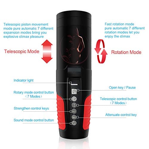 Automatic Telescopic Male Sucker High Speed Motor 7 Thrusting Modes Strong Sucktion Device