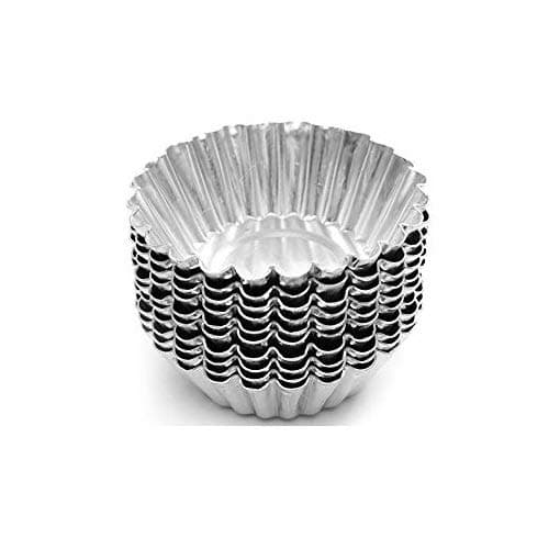 Egg Tart Aluminum Cupcake Cake Cookie Mold Tin Baking Tool Baking Cups, Non-stick Tart Mold, Mini Pie Tin, Tartlet Pan for Cupcake Cookie Dessert Bakeware