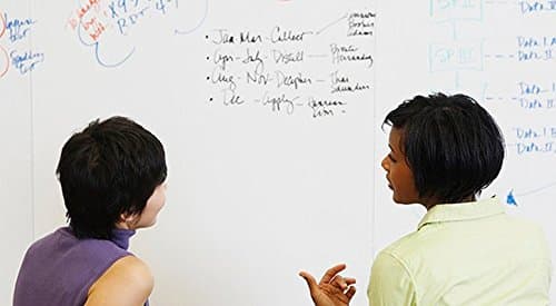 Fleave Self-Adhesive Whiteboard Removable Chalkboard Wall Sticker for Home and Office 35.4" x 78.7", White