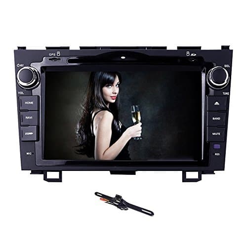 TOCADO In Dash Car DVD Player with 8 inch Display for HONDA CRV CR-V 2007 2008 2009 2010 2011 Double 2 Din Car Stereo GPS Navigation Receiver Support Bluetooth/SD/USB/Ipod/FM/AM Radio + Backup Camera