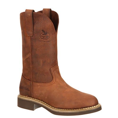 GB00003 Georgia Women's Carbo-Tec Pull-On Work Boots - Chestnut - 9.5 - M