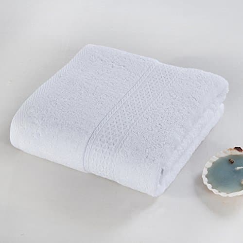 Cotton solid color bath towel set for adults/ big towel/ five-star hotel towels/ plain coloured towels/ male and female couples absorbent bath towel-M