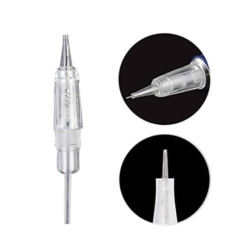 Luckiests Screw Cartridge Needles Permanent Makeup Eyebrow Lips Micro Needles Embroidery Fog needles round five needles