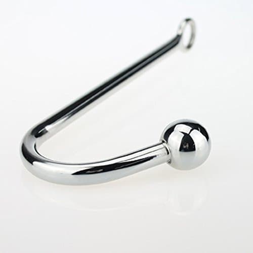 Metal Silver Iron Hook with Round Head and Round Hole