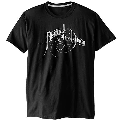 Firewei Panic At The Disco Logo Men's Panic At The Disco Logo T Shirt Black.Ready To Ship!