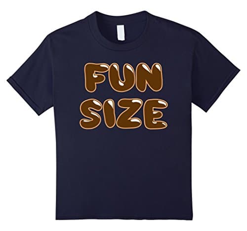 Kids Fun Sized T-Shirt - Chocolate Mini Bite Sized Tee 6 Navy