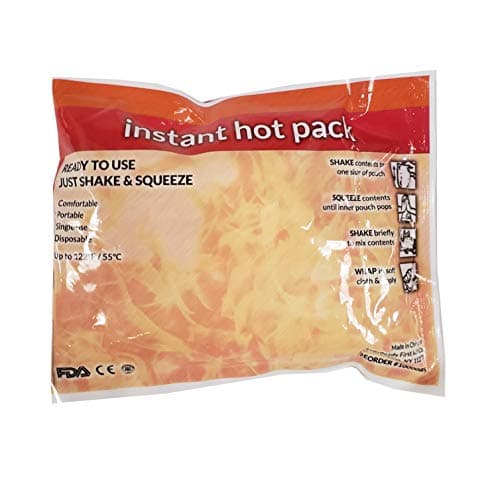 First Voice TS-4516 Disposable Instant Hot Pack, 9" Length x 5" Width (Pack of 18)