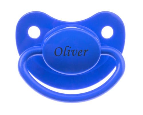 Personalized Pacifier Tolico - Engraved FREE with your baby's name - Perfect Gift Idea - Gifts for newborn babies - Soother, Dummy - 6 - 18m Blue