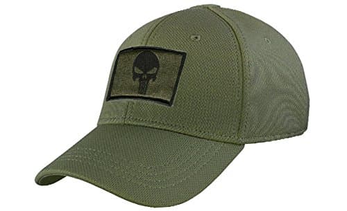 Condor Fitted Tactical Cap Bundle (Punisher/DTOM Patches) - OD S/M