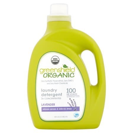 GreenShield Organic Laundry Detergent, Lavender, 100 oz - 2 Bottles