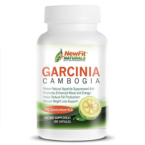 Fast & Effective EXPERT RECOMMENDED 75% Premium Extra Strength Garcinia Cambogia Extract from NewFit Naturals - 180 Veggie Capsules (Full 60 Day Supply) - All Natural Appetite Suppressant & Fat Blocker Weight Loss Supplement. Lose Weight and Belly Fat Fast Without Feeling Like You Are On A Diet! Made in the USA. Third Party Tested and Certified for Quality and Purity. Limited Time 70% OFF sale!