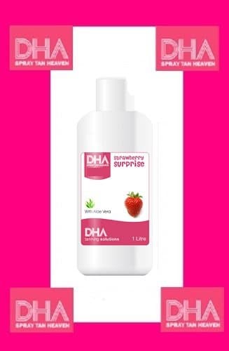DHA Strawberry Surprise 9% Spray Tan Solution 1 Litre Was OMG